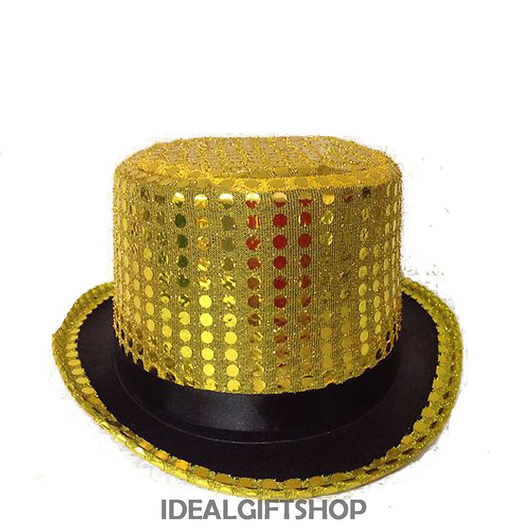SEQUIN TOP HAT VICTORIAN LADIES MEN'S HEN NIGHT STAG BURLESQUE IN 4