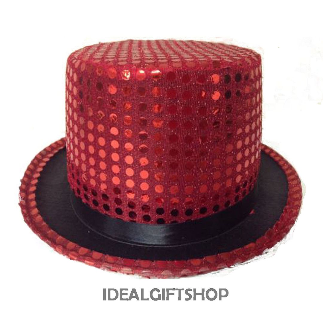 SEQUIN TOP HAT VICTORIAN LADIES MEN'S HEN NIGHT STAG BURLESQUE IN 4 COLOURS eBay