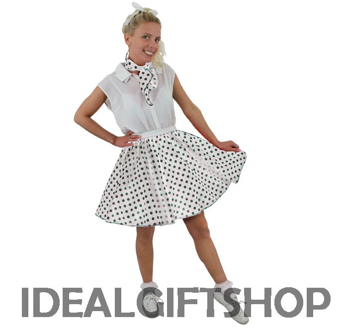 ADULTS SHORT ROCK N ROLL SET POLKA DOT SKIRT FANCY DRESS COSTUME ... ADULTS SHORT ROCK N ROLL SET POLKA DOT SKIRT FANCY DRESS COSTUME ...
