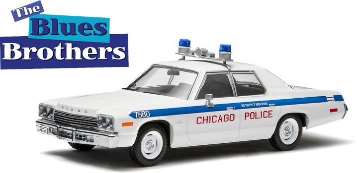 86422 1:43 1975 Dodge Monaco Chicago Police Blues Brothers (1980) New Tooling