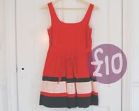 Sailor Red Miu Miu Inspired Dress For Sale With Underskirt