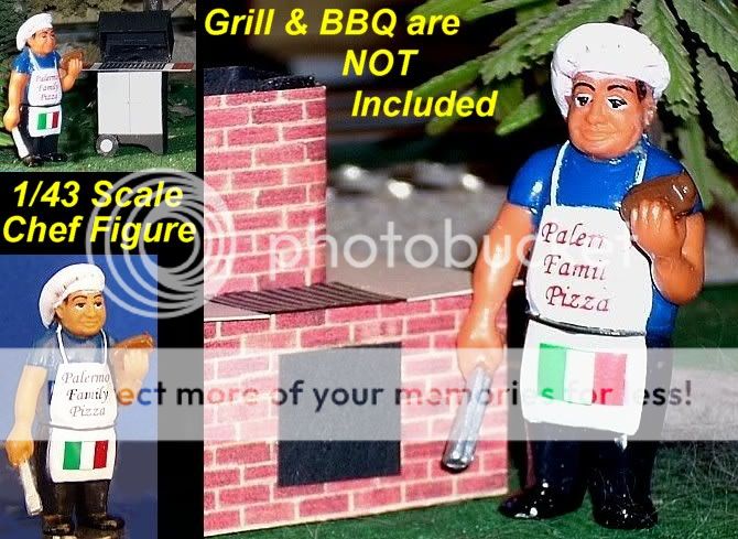 43 Chef Figure for O Plasticville & Lionel O/027  