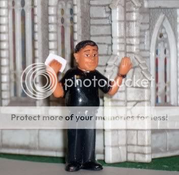 Parish Priest Figure for O Plasticville & Lionel O/027  