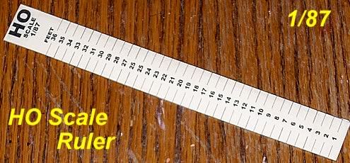 Scale Ruler For Modelers in HO Scale (1/87) | eBay