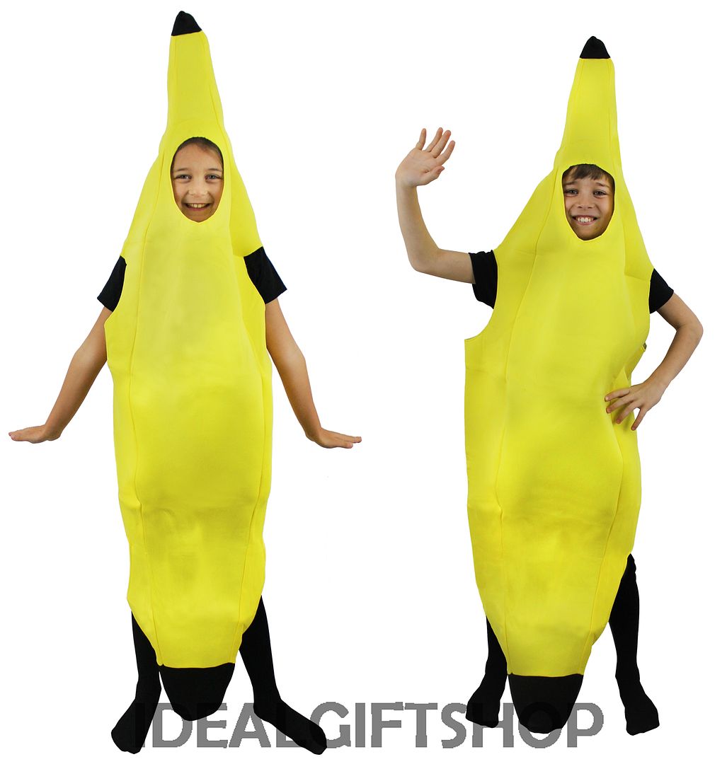 KIDS BANANA FANCY DRESS COSTUME CHILD FRUIT BOYS GIRLS | eBay