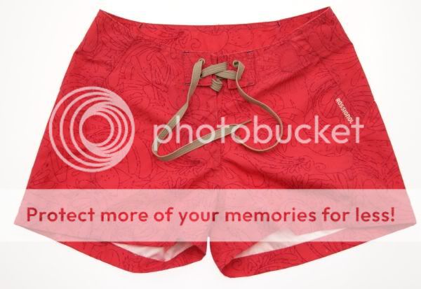 new rossignol womens red swim trunk boardshort size XL  