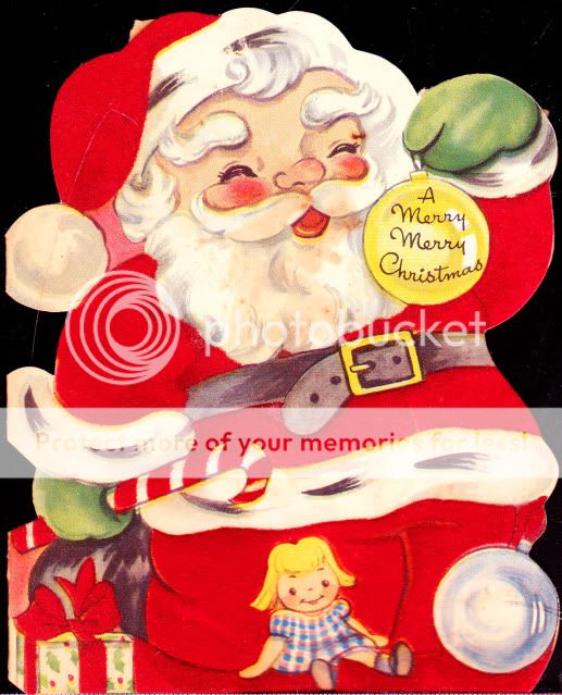 ot of Vintage Children’s Christmas Cards with attractive Red 