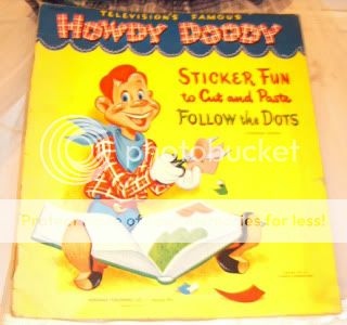 Vintage HOWDY DOODY 1951 Whitman Sticker Fun Book  